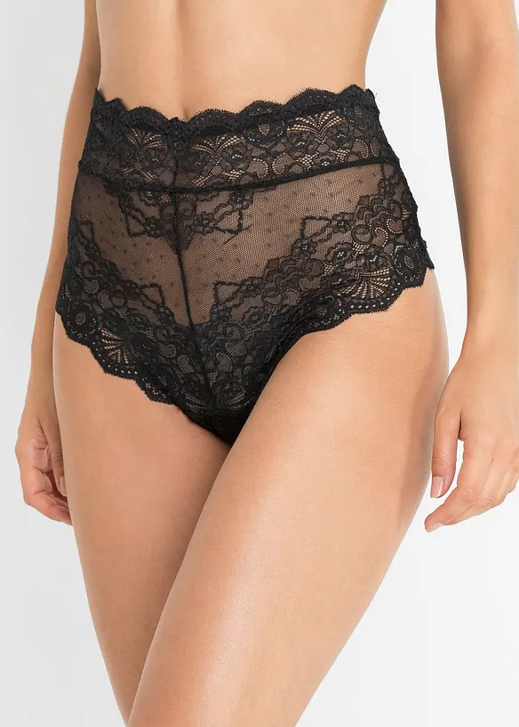 Slip taille haute en dentelle délicate, bonprix