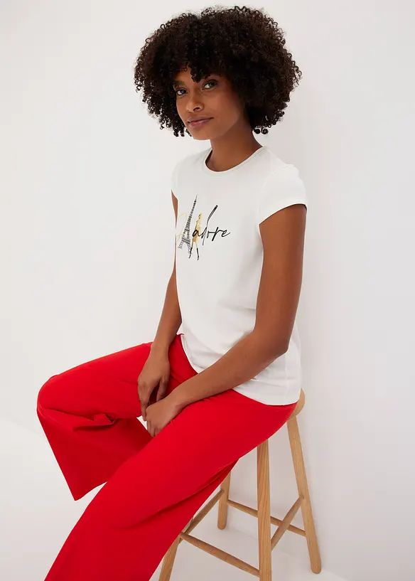 T-shirt &agrave; imprim&eacute; Paris, bonprix