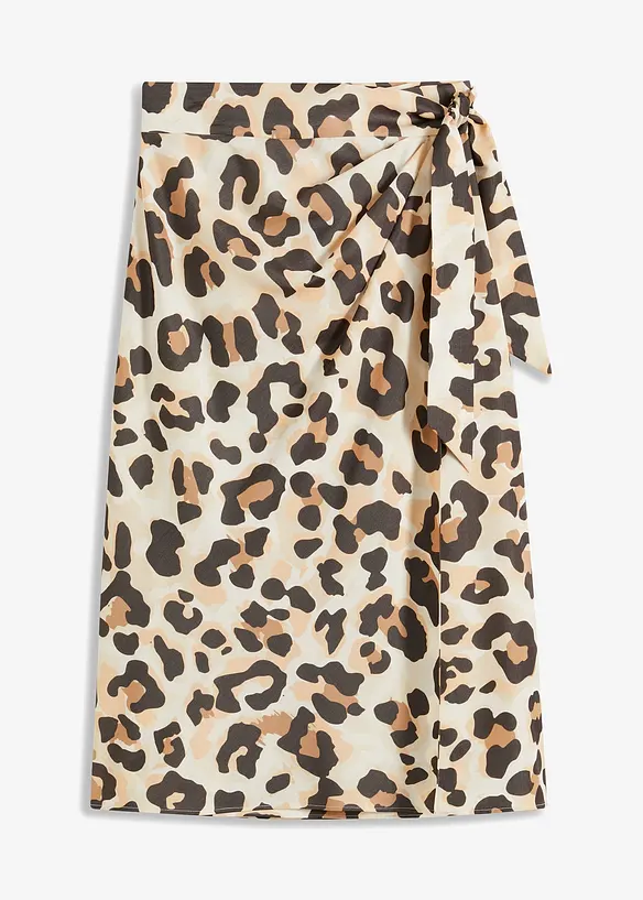 Jupe portefeuille en viscose mélangée, bonprix