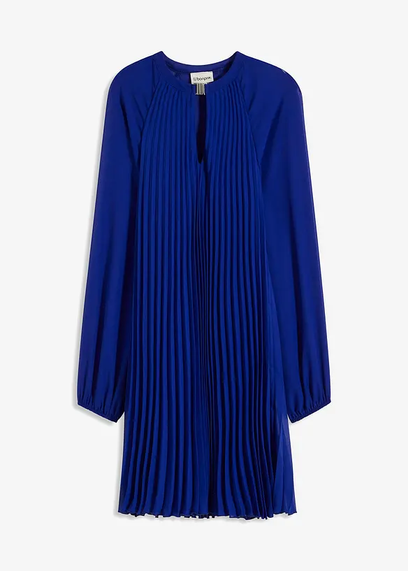 Robe courte plissée en mousseline, bonprix