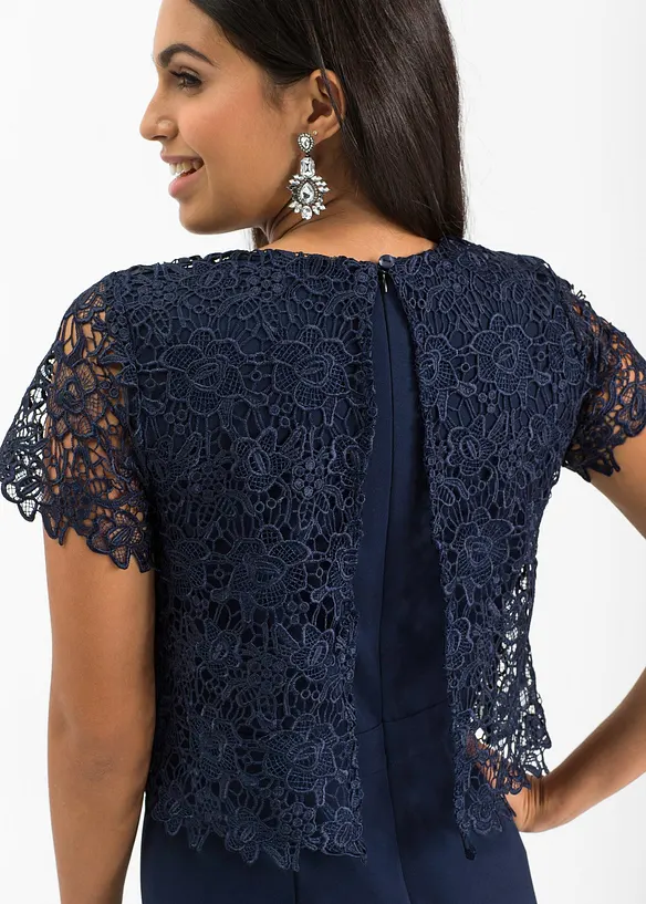 Combinaison douce en matière néoprène avec dentelle, bonprix