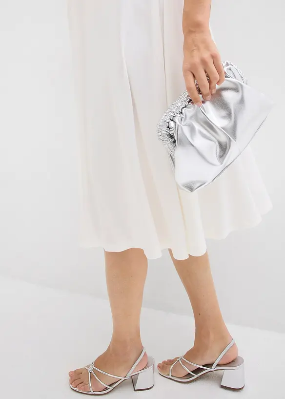 Robe de grossesse en jersey avec empiècement dentelle, bonprix