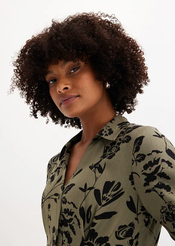 Robe-chemise en viscose fluide, bonprix