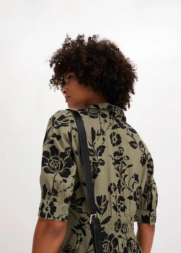 Robe-chemise en viscose fluide, bonprix