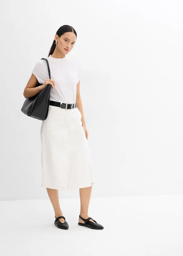 Jupe-short en coton extensible, bonprix