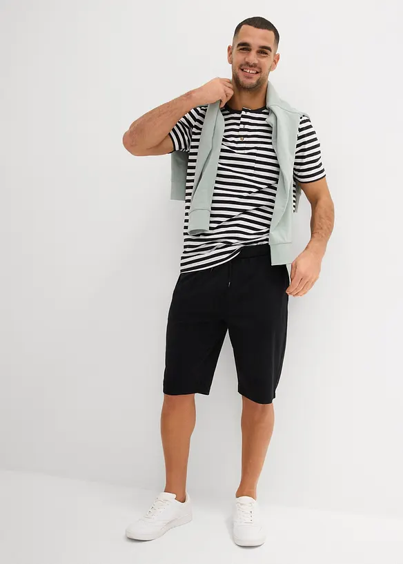 Lot de 2 bermudas en jersey l&eacute;ger, bonprix