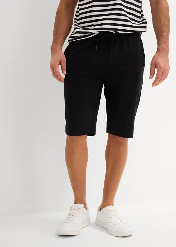 Lot de 2 bermudas en jersey l&eacute;ger, bonprix