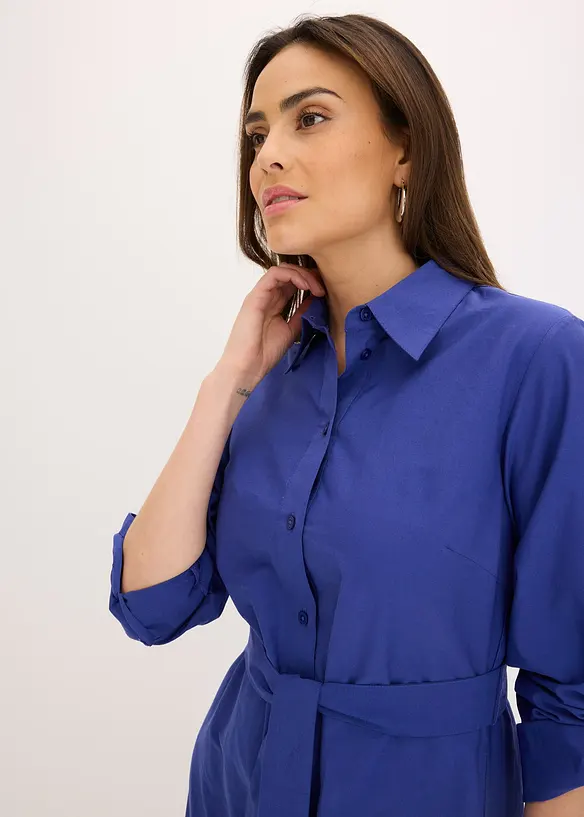 Robe-chemise avec broderie anglaise, bonprix