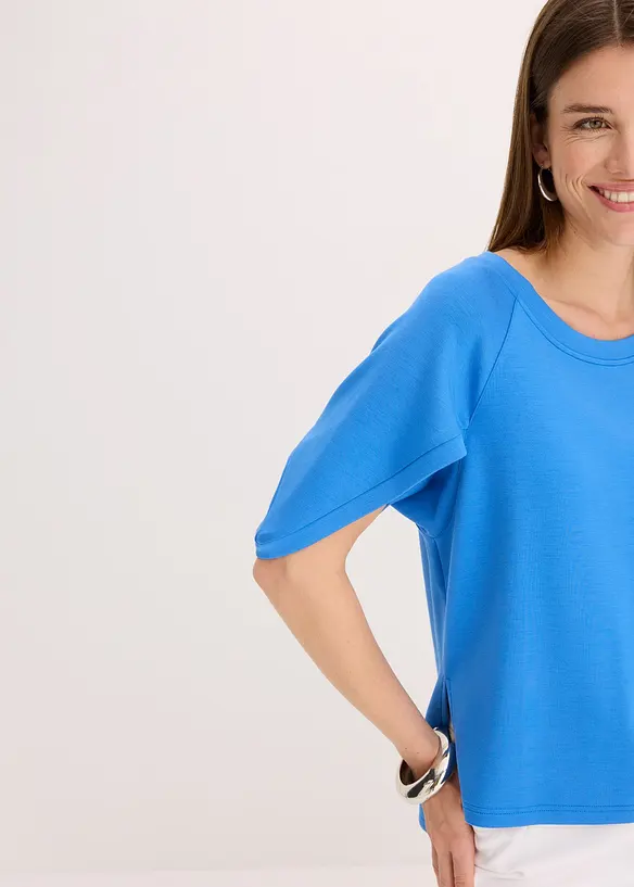 T-shirt oversize fluide en viscose mélangée, bonprix