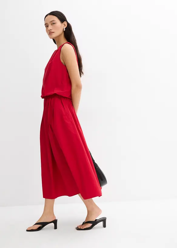 Jupe midi 100% coton, bonprix