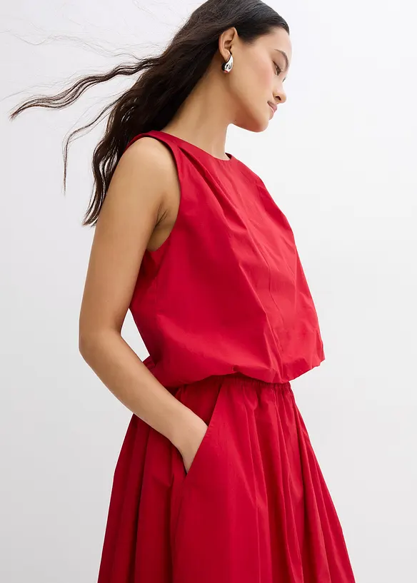 Jupe midi 100% coton, bonprix