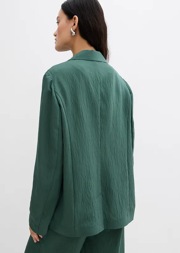 Blazer en viscose mélangée, effet froissé, bonprix