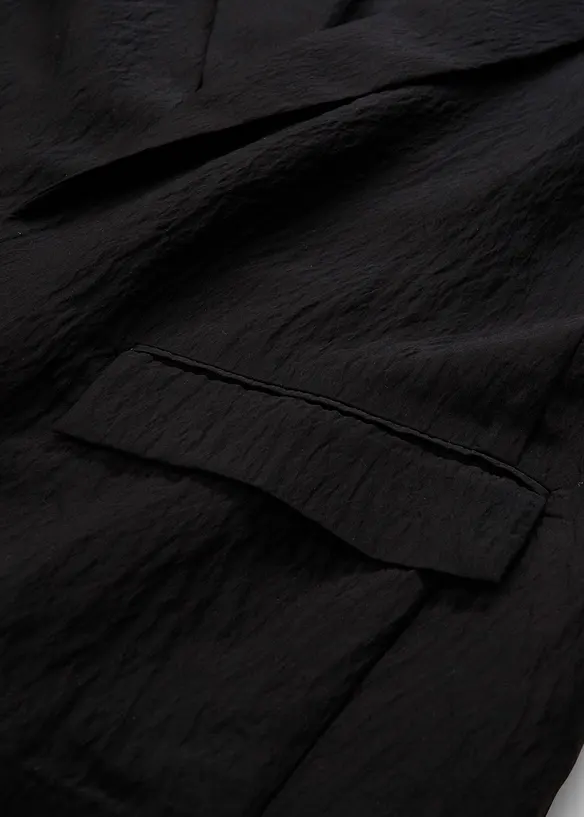 Blazer en viscose mélangée, effet froissé, bonprix