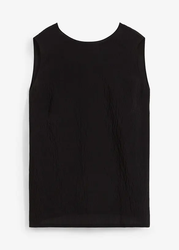 Top en viscose mélangée, effet froissé, bonprix