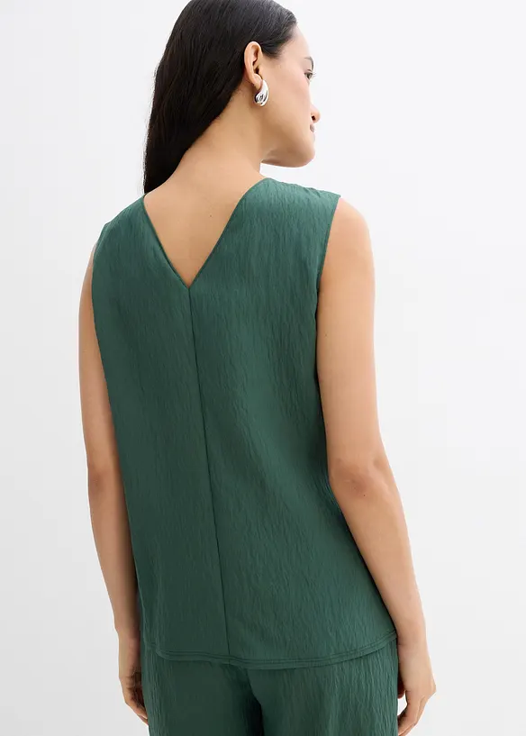 Top en viscose mélangée, effet froissé, bonprix