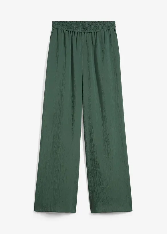 Pantalon en viscose mélangée, effet froissé, bonprix