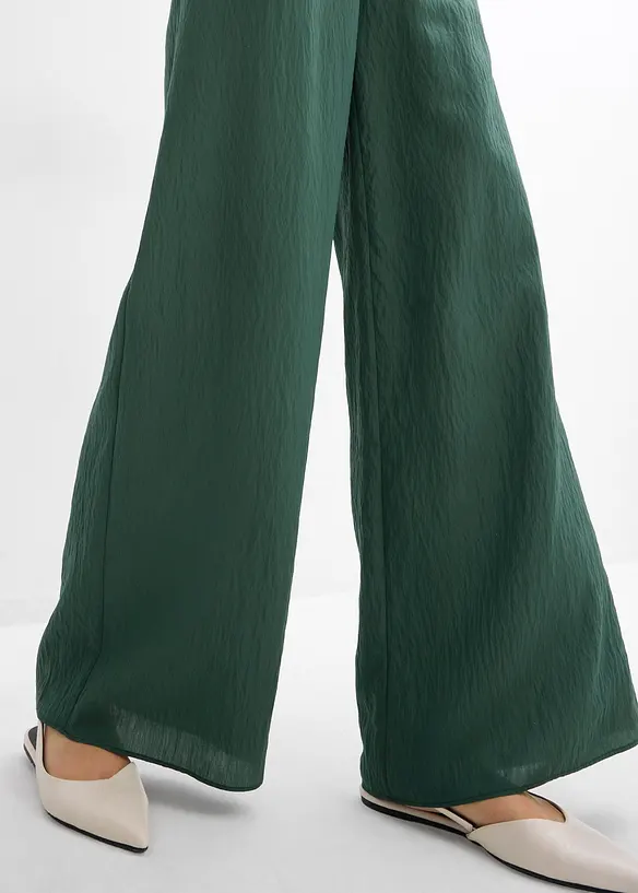 Pantalon en viscose mélangée, effet froissé, bonprix