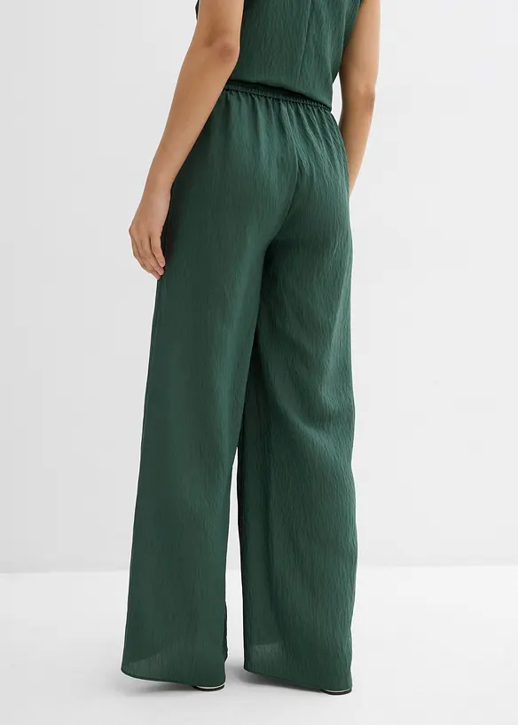 Pantalon en viscose mélangée, effet froissé, bonprix