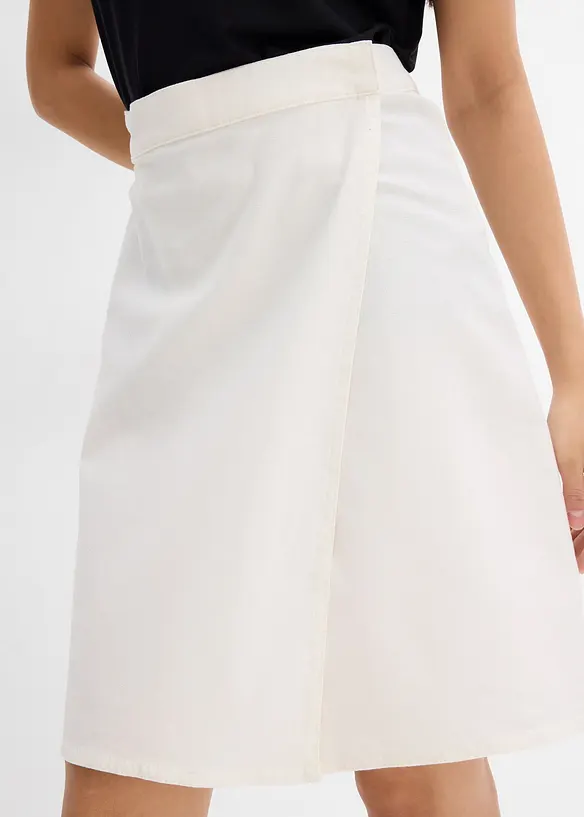 Mini-jupe en twill, bonprix