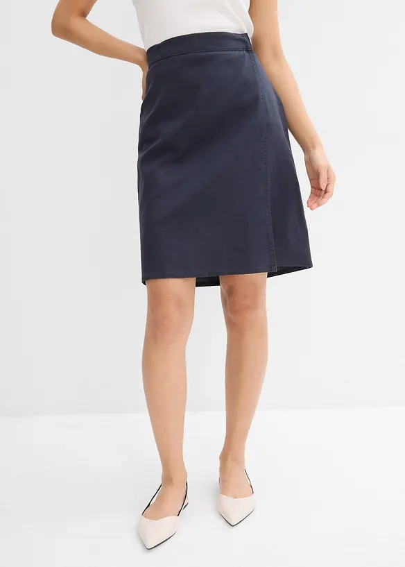 Mini-jupe en twill, bonprix