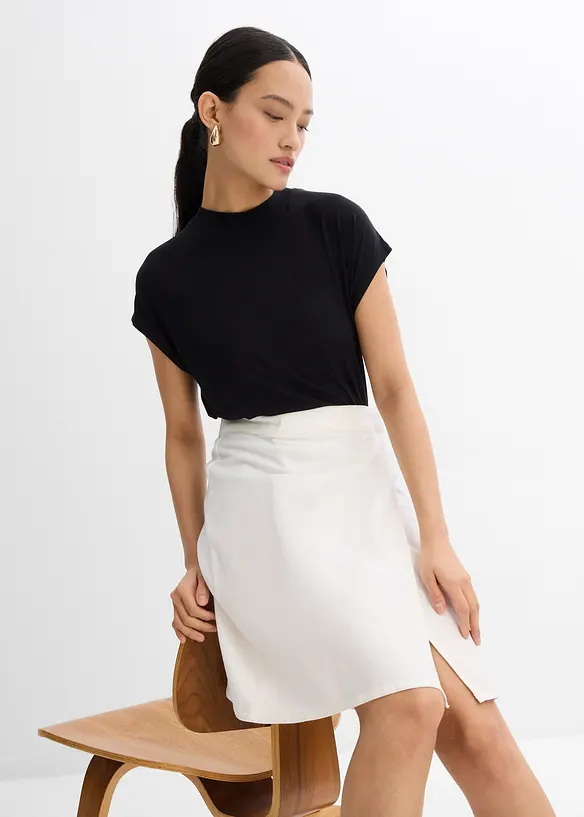 Mini-jupe en twill, bonprix