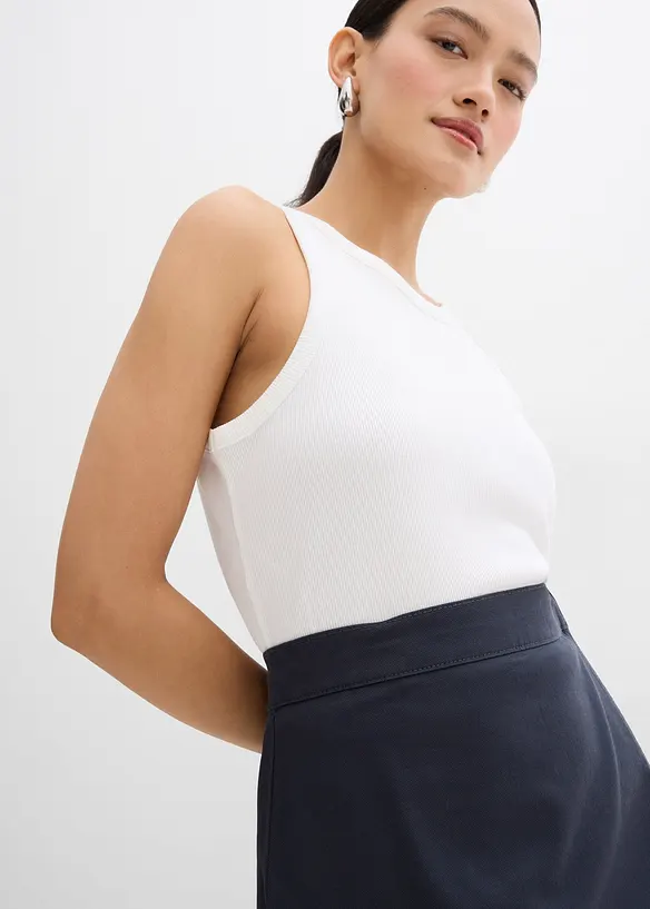 Mini-jupe en twill, bonprix