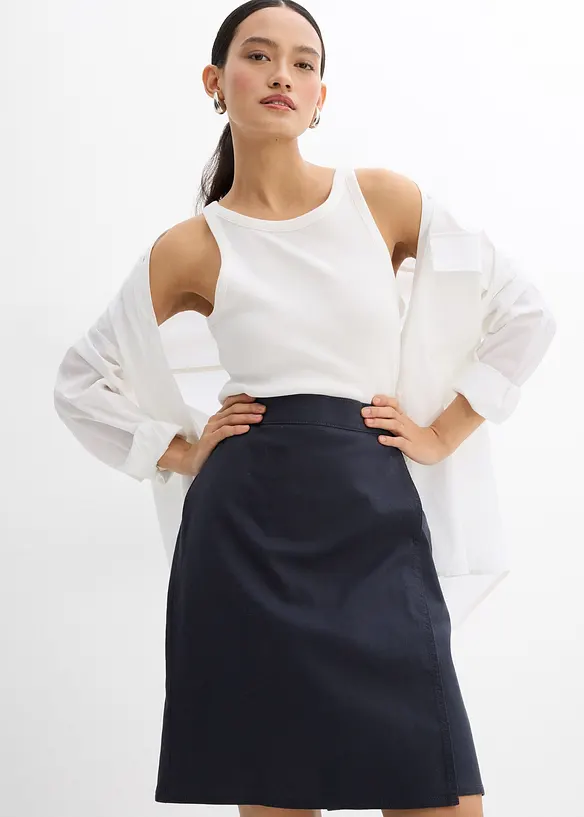 Mini-jupe en twill, bonprix