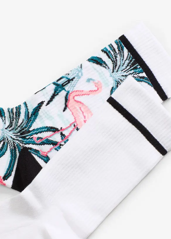 Lot de 2 paires de chaussettes avec coton et semelle éponge, bonprix