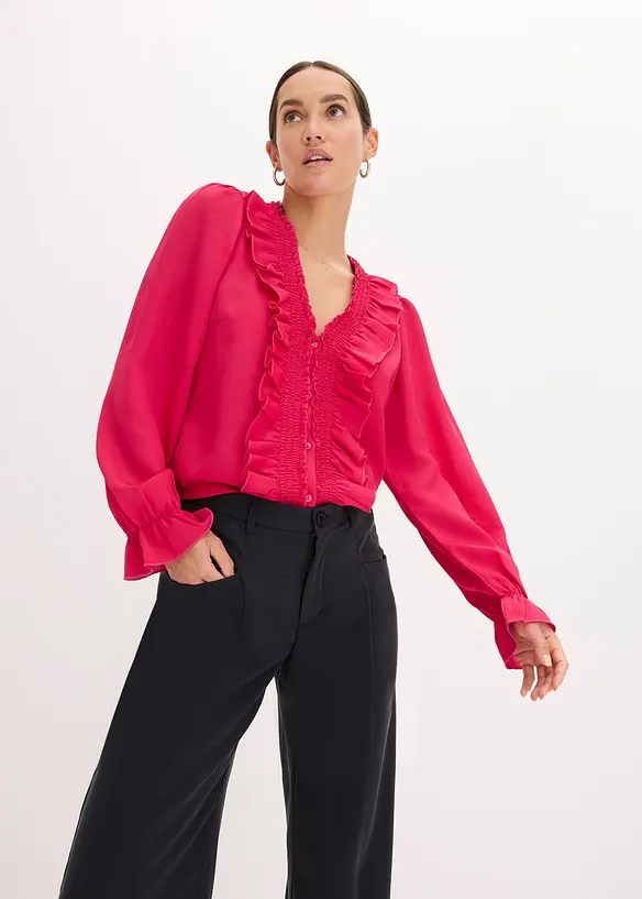 Blouse à volants, bonprix