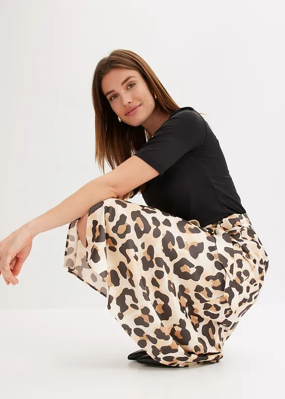 Jupe portefeuille en viscose mélangée, bonprix