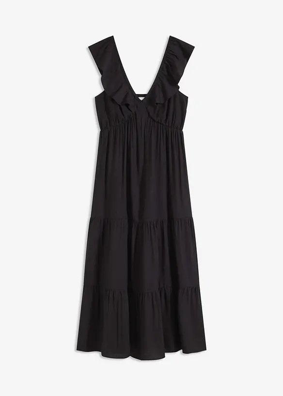 Robe à bretelles en viscose mélangée, bonprix