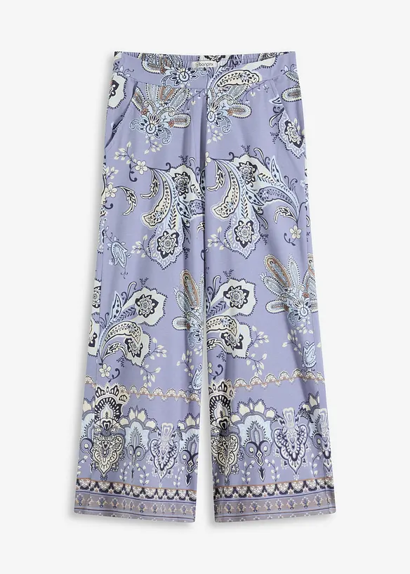 Pantalon en jersey à imprimé paisley, bonprix
