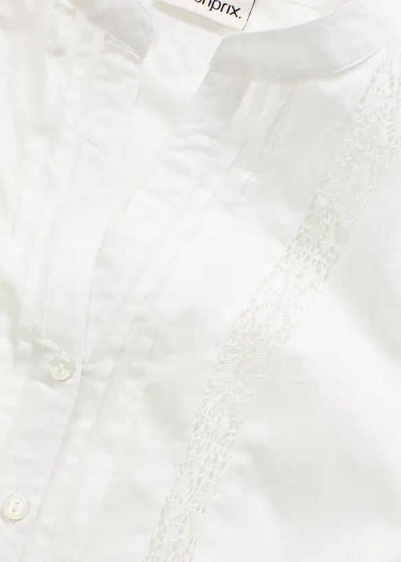 Chemisier sans manches en broderie anglaise, 100% coton, bonprix