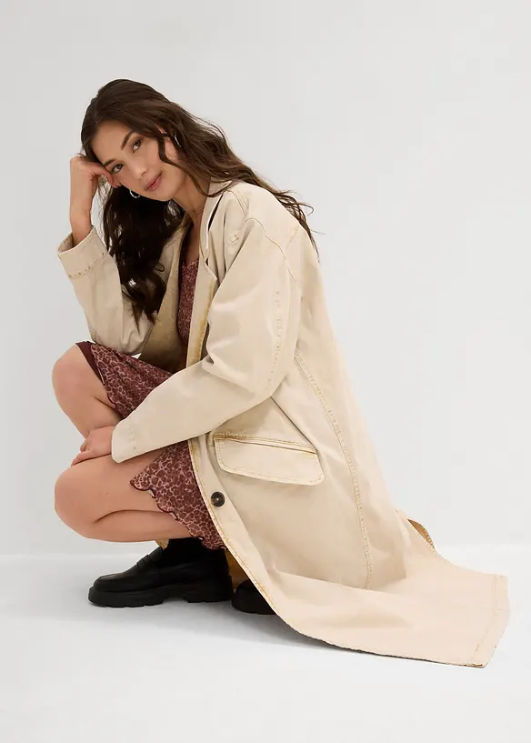 Trench en twill, bonprix