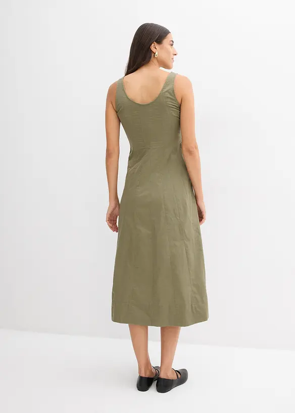 Robe midi à coutures verticales, bonprix