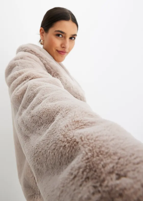 Veste en peluche, bonprix