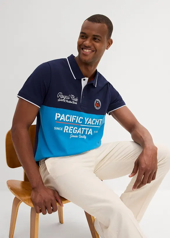 Polo en maille piquée 100% coton, bonprix