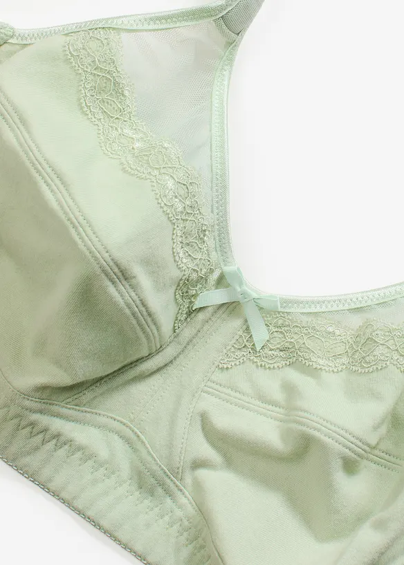 Soutien-gorge coton grand maintien sans armatures, bonprix