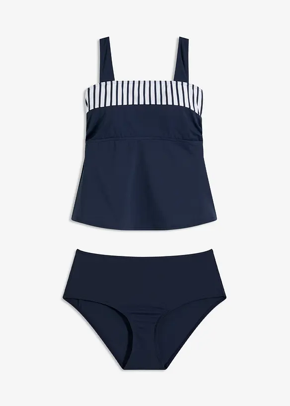 Tankini (ens. 2 pces) à bretelles larges, bonprix