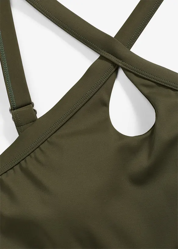 Tankini (ens. 2 pces) à bretelles croisées, bonprix