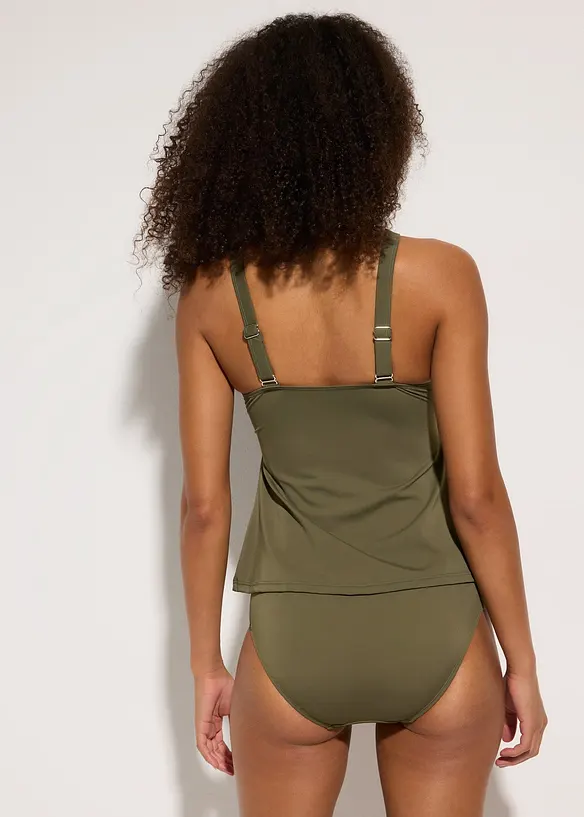 Tankini (ens. 2 pces) à bretelles croisées, bonprix