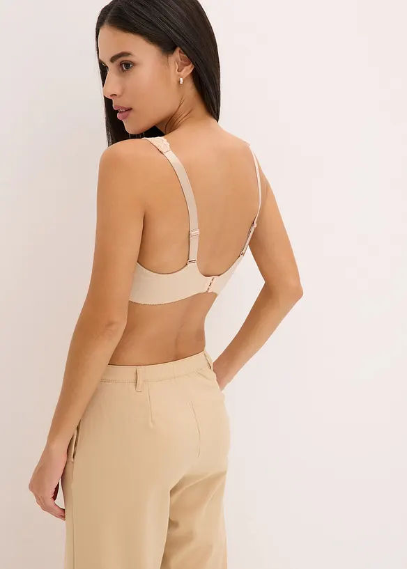 Lot de 2 soutiens-gorge à armatures et dentelle, bonprix