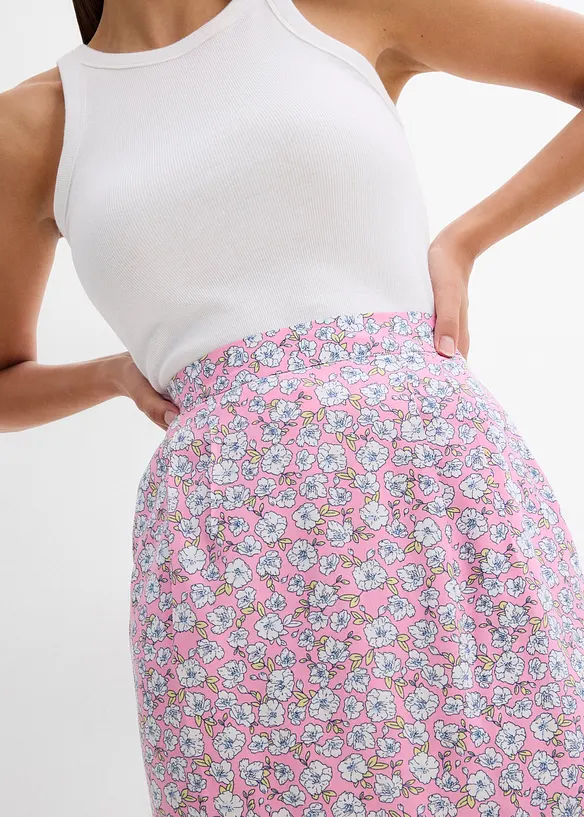 Mini-jupe en viscose fluide, bonprix