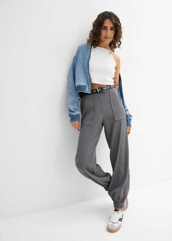 Top côtelé 100% coton, bonprix