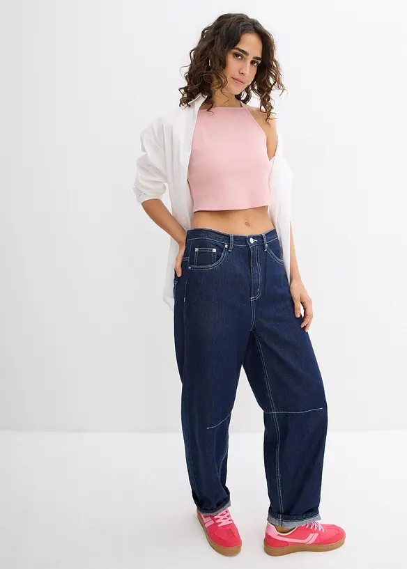 Top côtelé 100% coton, bonprix