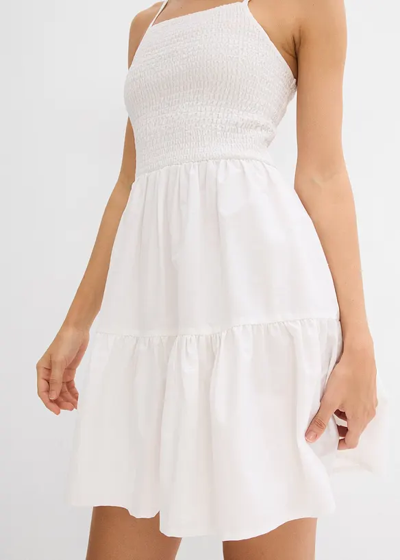 Robe à fines bretelles 100% coton, bonprix
