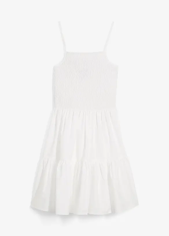 Robe à fines bretelles 100% coton, bonprix