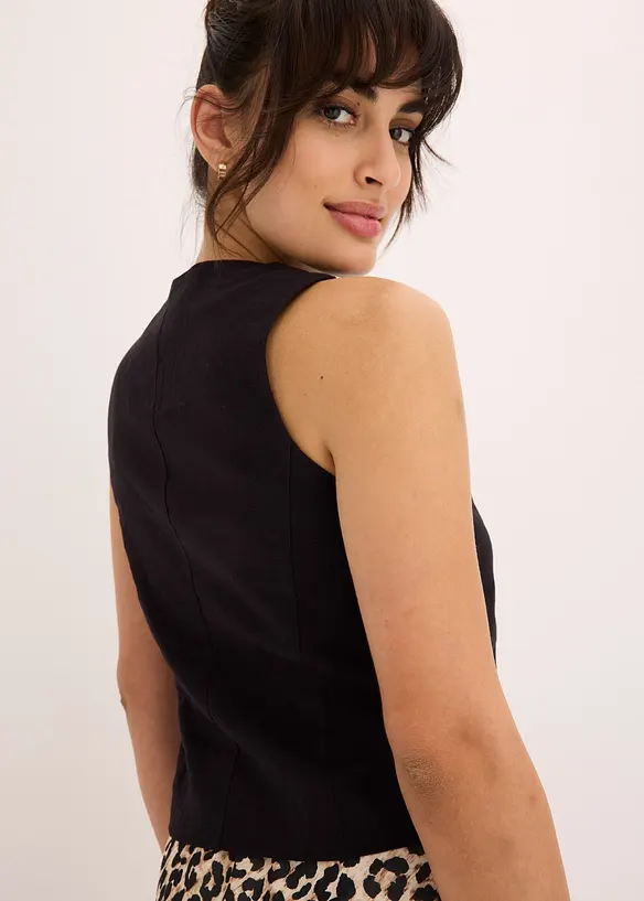 Gilet sans manches à nouettes, bonprix