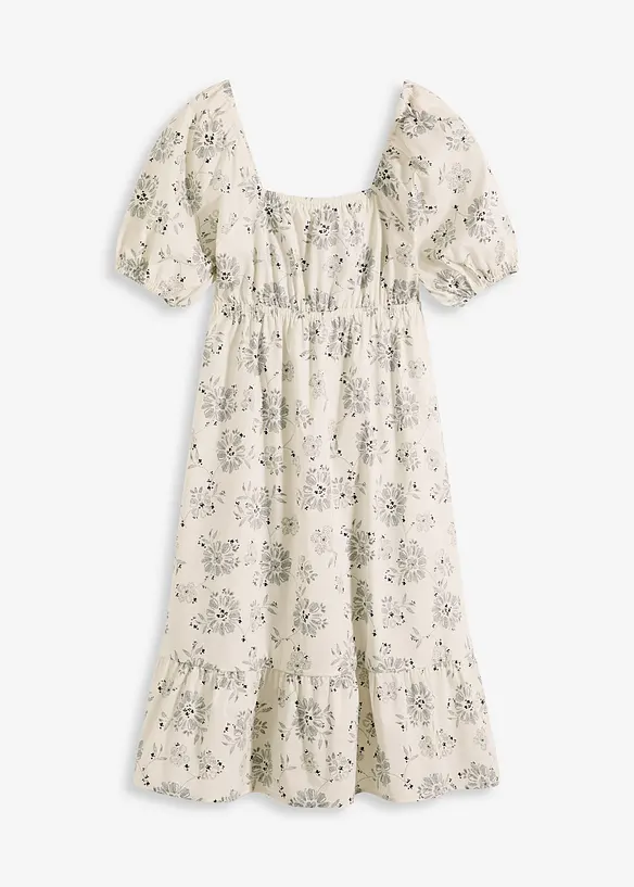 Robe midi à manches bouffantes, bonprix