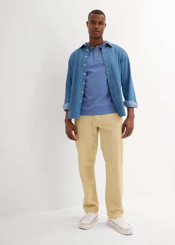 Lot de 2 polos en jersey 100% coton, bonprix